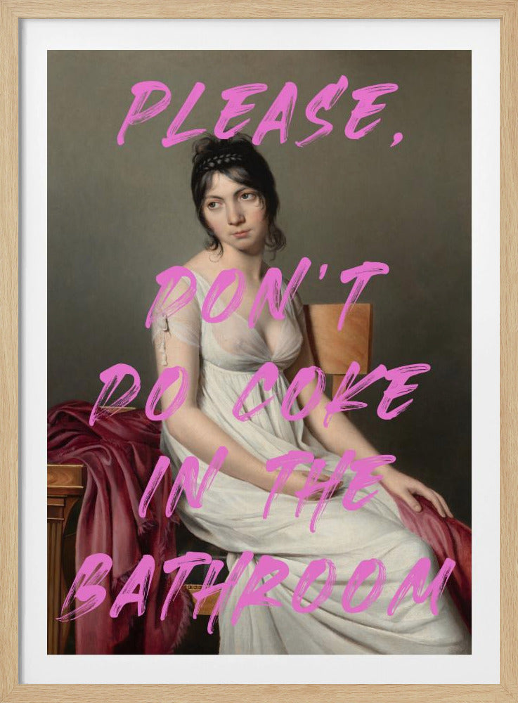 Bitte nimm kein Cola im Badezimmer | Poster