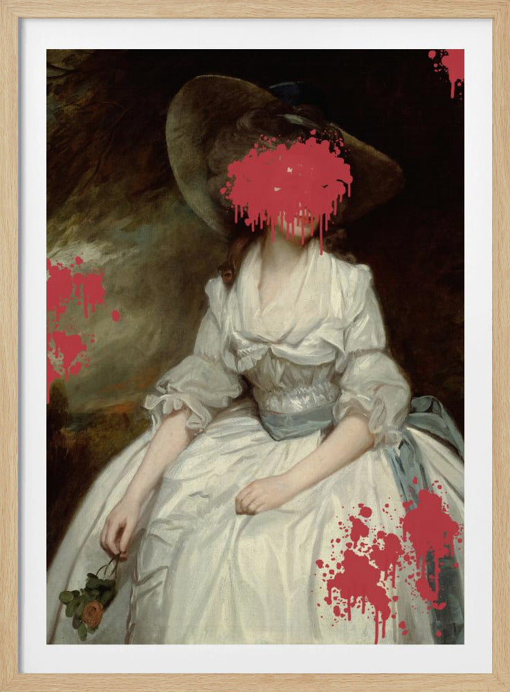 Renaissance Red Splash - Altered Art | Poster