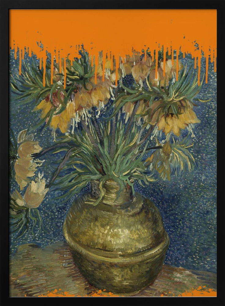 Collage Sunflowers and the splash Van Gogh | Poster