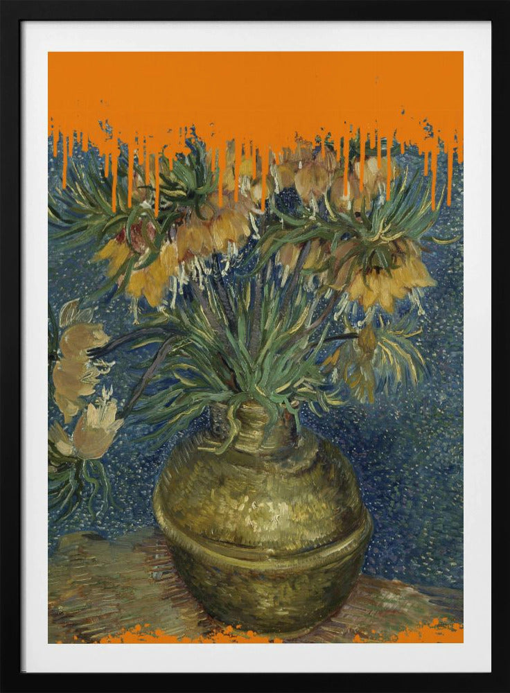 Collage Sunflowers and the splash Van Gogh | Poster