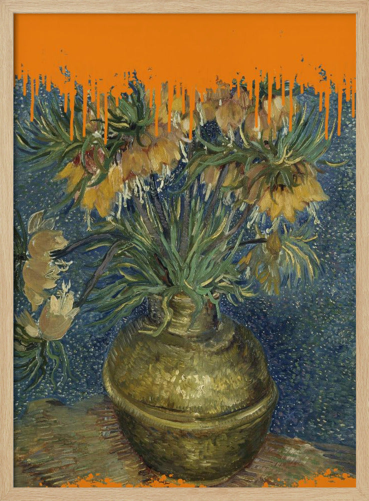 Collage Sunflowers and the splash Van Gogh | Poster