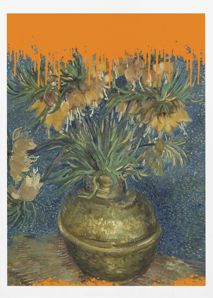 Collage Sunflowers and the splash Van Gogh | Poster