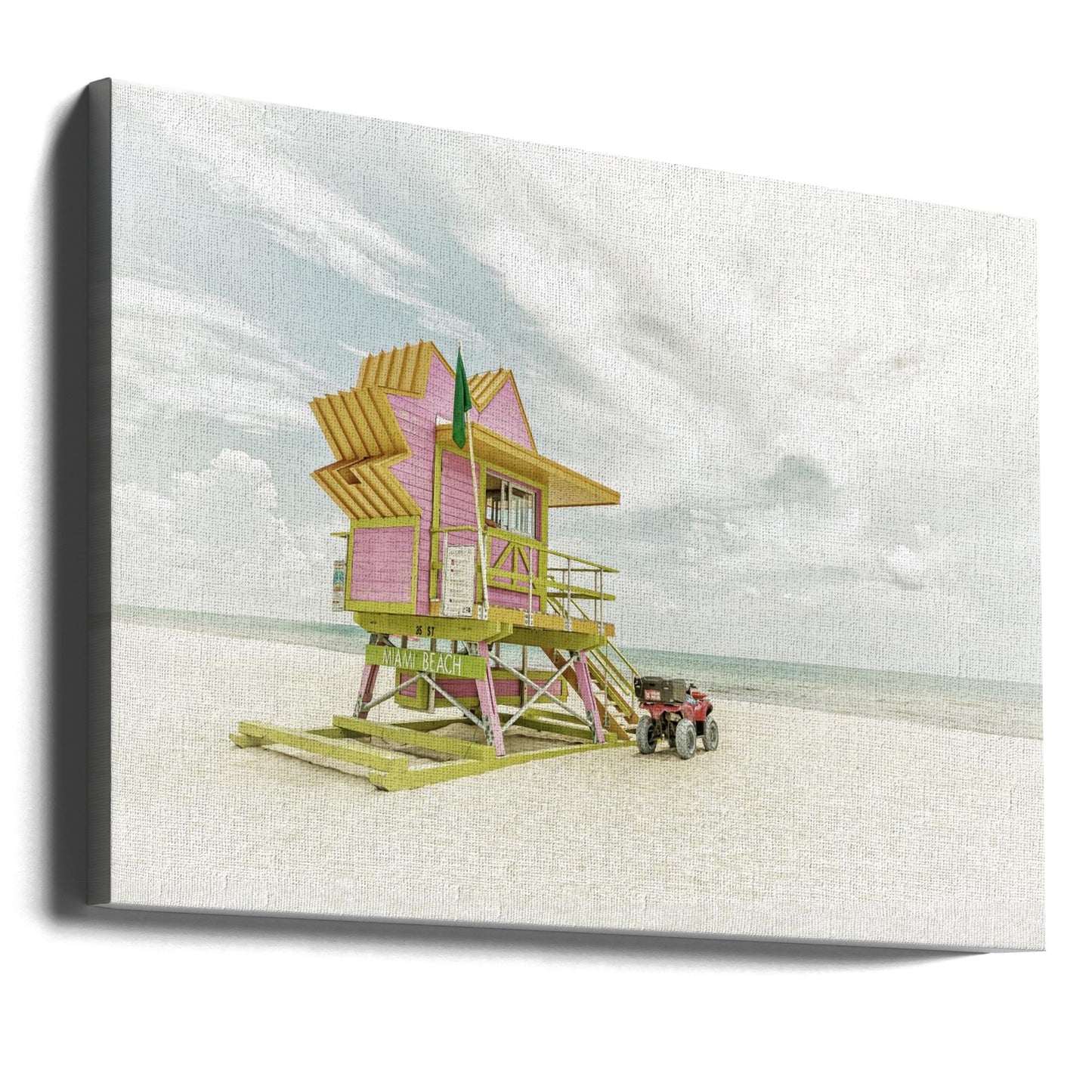 MIAMI BEACH Vintage Florida -tunnelma | Canvastaulut