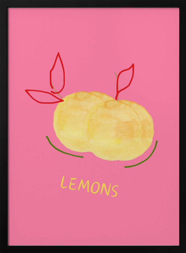 Citroner i rosa | Poster