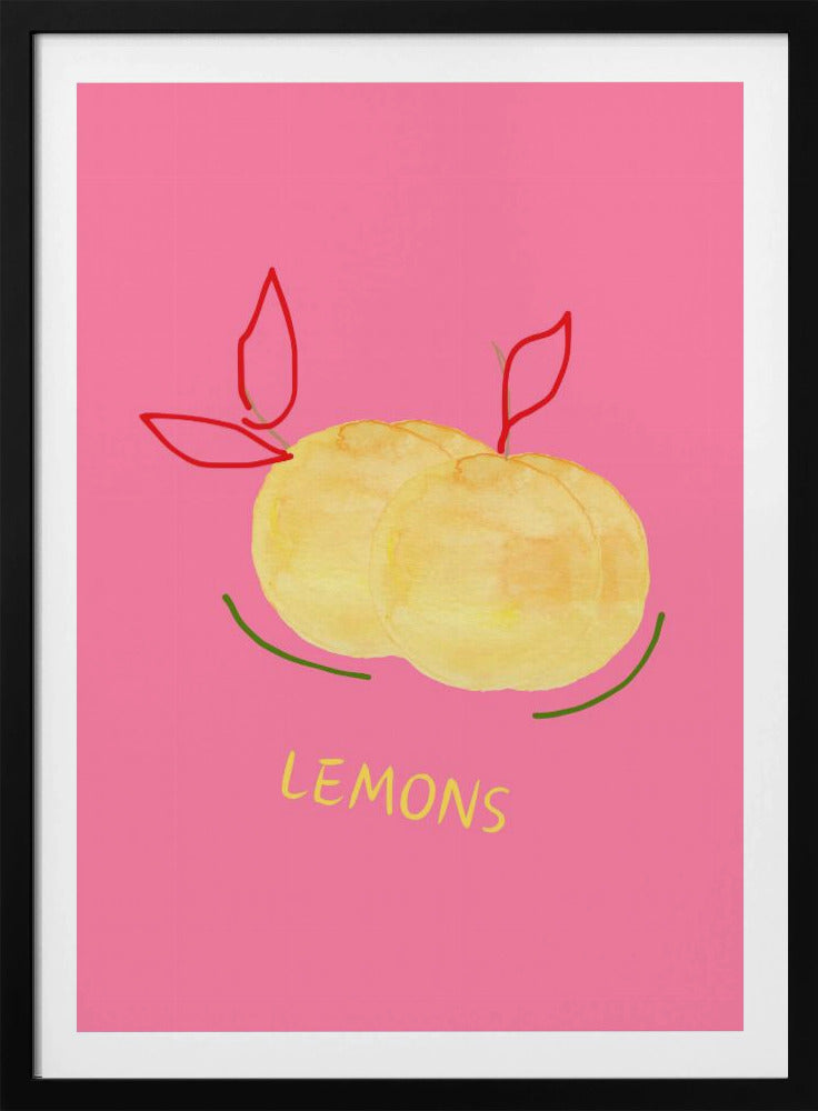 Citroner i rosa | Poster