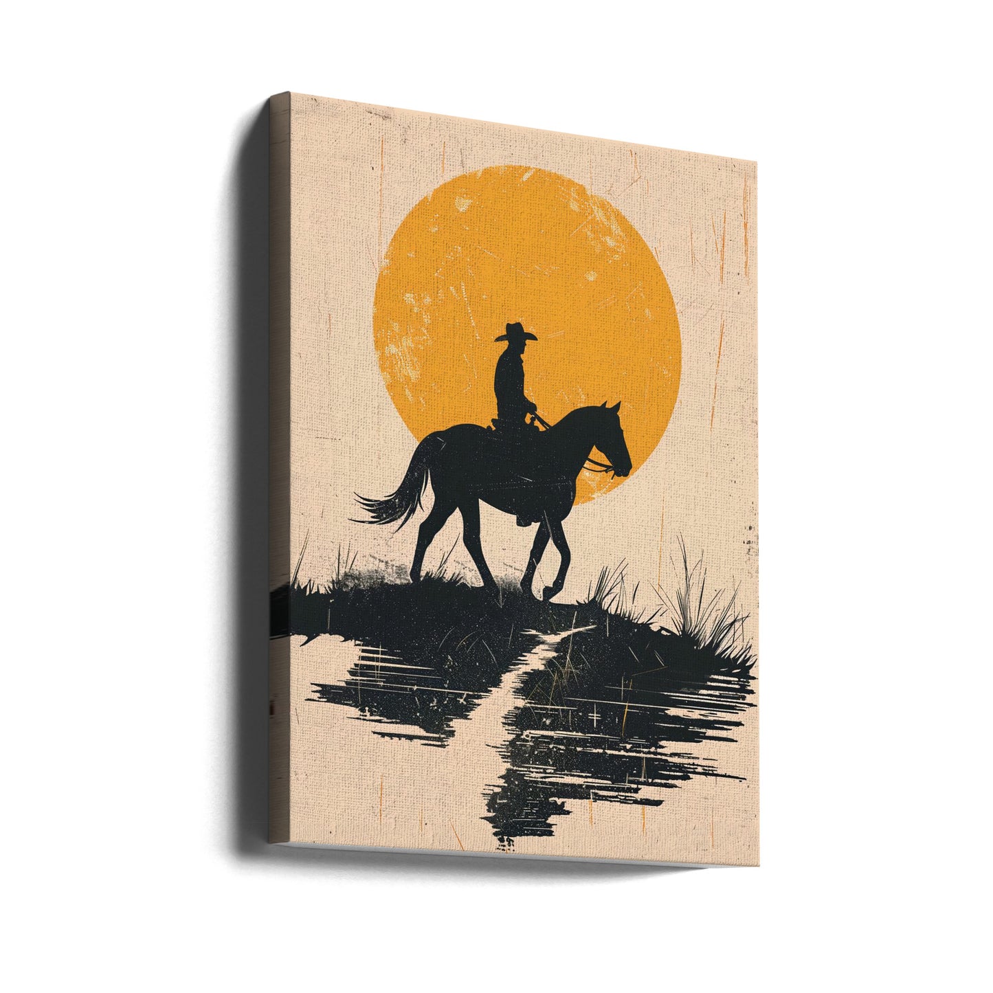 Cowboy i solnedgången | Canvas