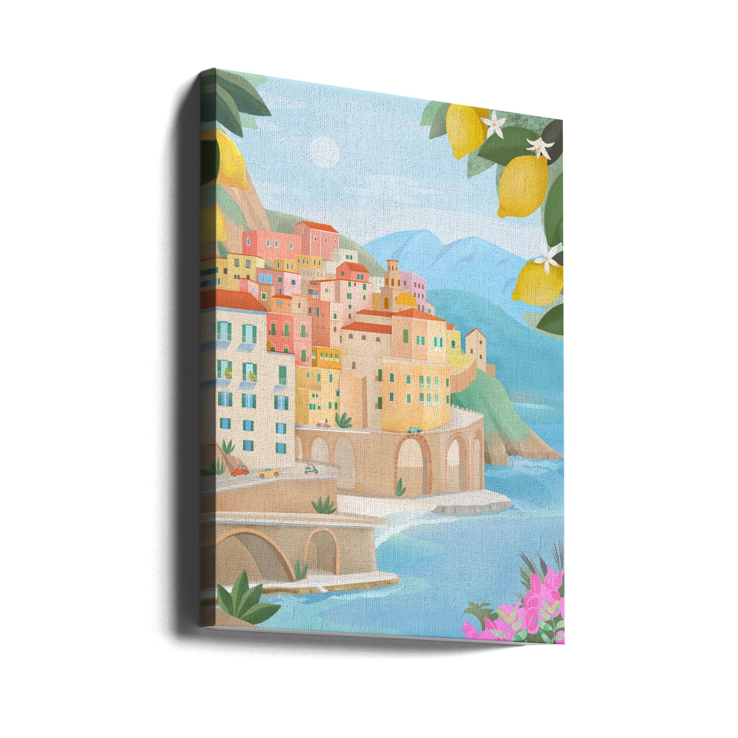 Costa Amalfitana, Italia | Impresiones en Lienzo