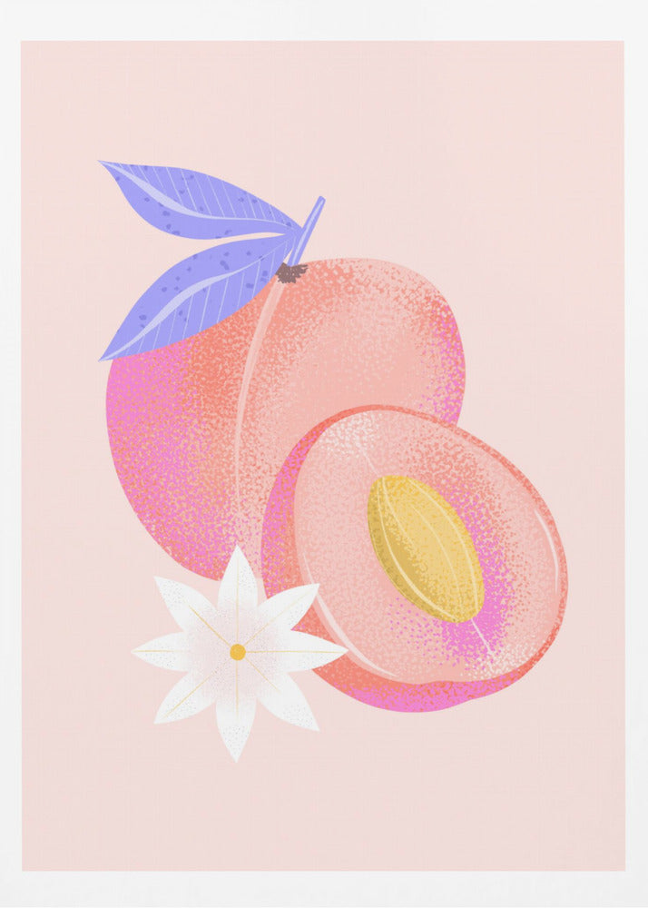 Textured Peach | Poster