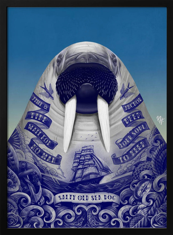 Salty Old Sea Dog | Poster