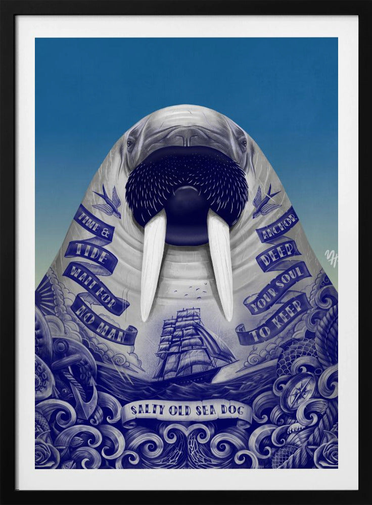 Salty Old Sea Dog | Poster