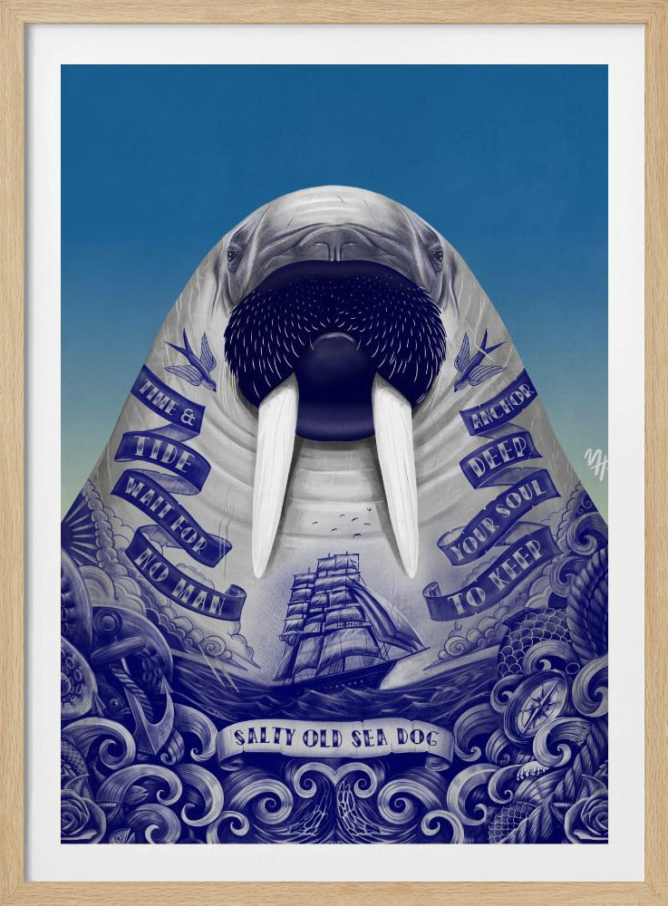 Salty Old Sea Dog | Poster
