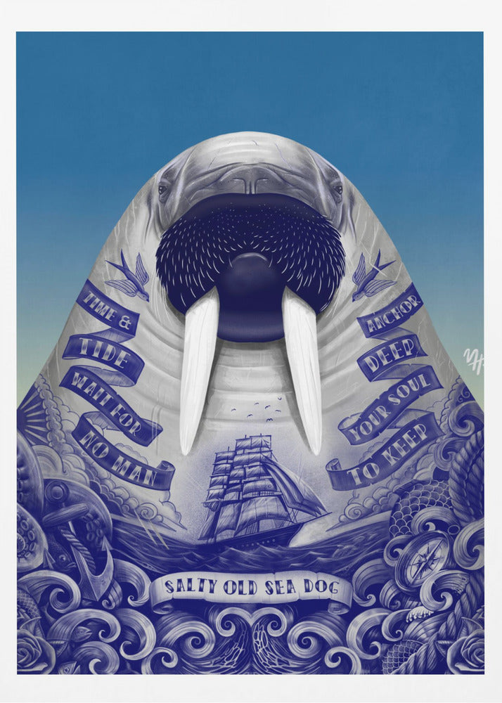 Salty Old Sea Dog | Poster
