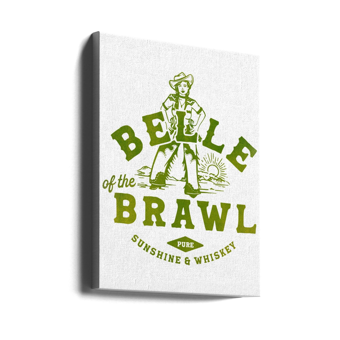 Arte de pared de vaquera de Belle Of The Brawl | Impresiones en Lienzo