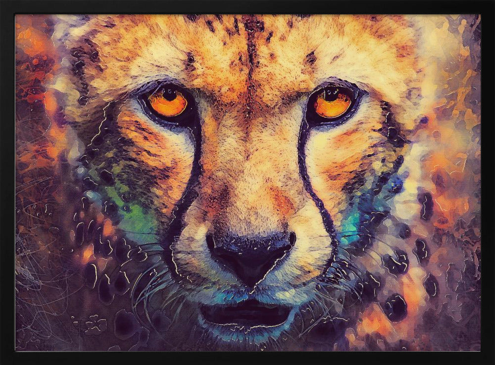 Djur Leopard Akvarell Djurkonst | Poster
