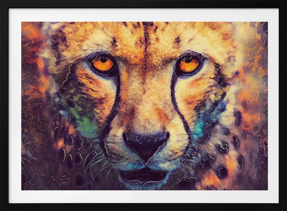 Djur Leopard Akvarell Djurkonst | Poster