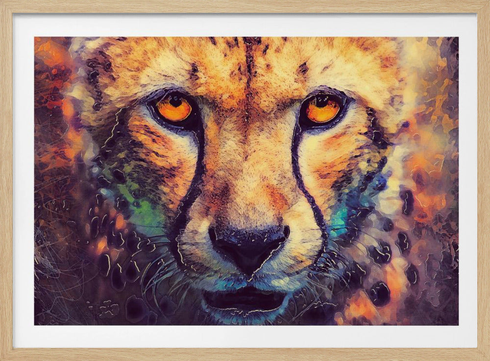 Djur Leopard Akvarell Djurkonst | Poster