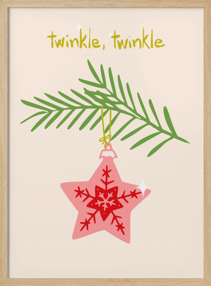 Cheerful twinkle Christmas star | Poster