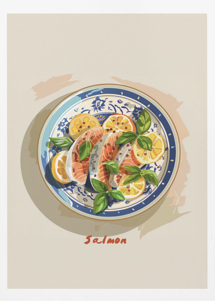 Zesty Salmon Plate | Poster