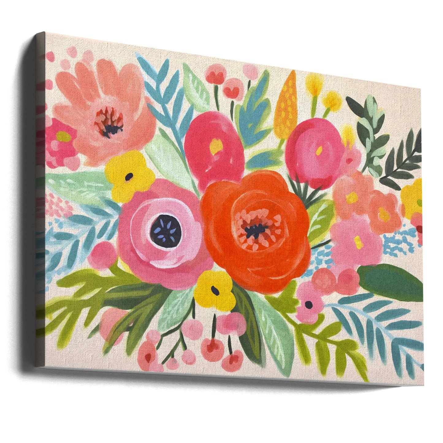 Whimsy Flower Bouquet | Canvas