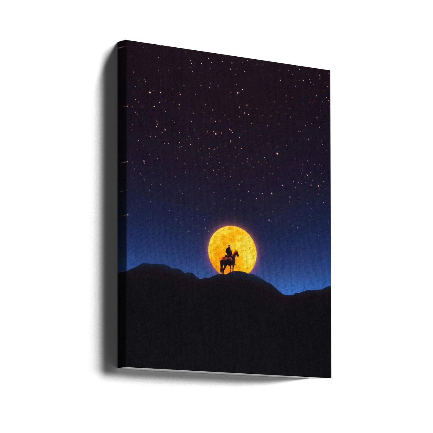 Ryttaren och månen | Canvas
