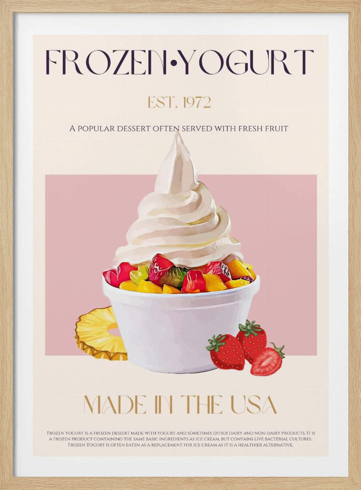 Wirbel aus gefrorenem Joghurt | Poster