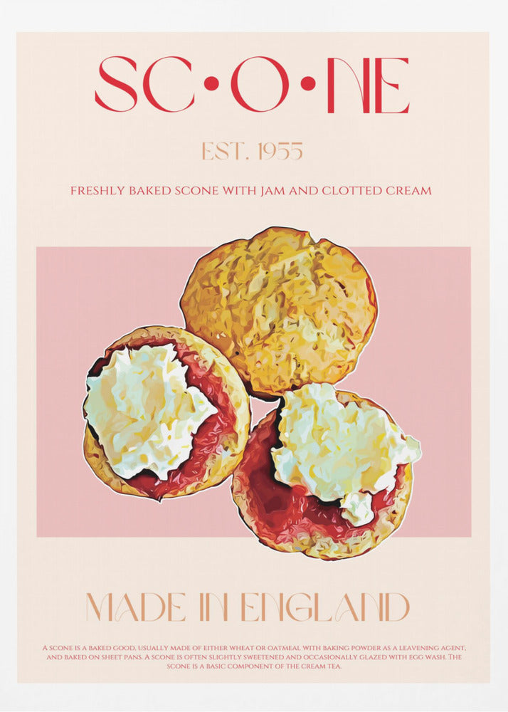 Englischer Scone-Genuss | Poster