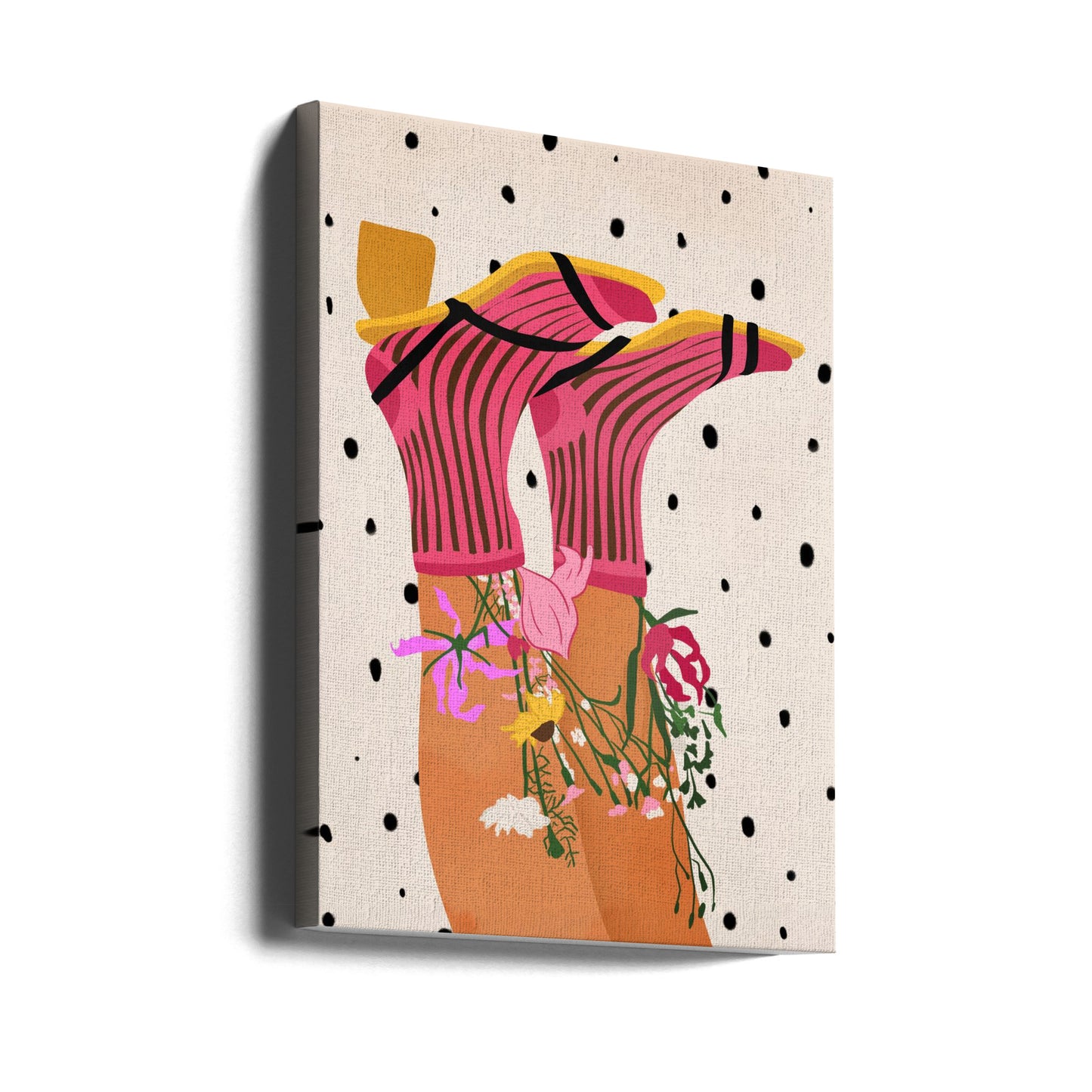 Floral Step Delight | Canvas