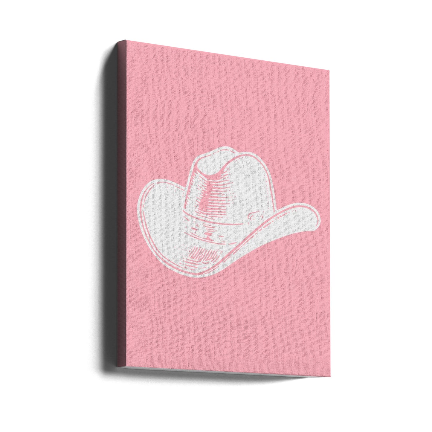 Chapeau de cowboy rose | Tableaux sur Toile