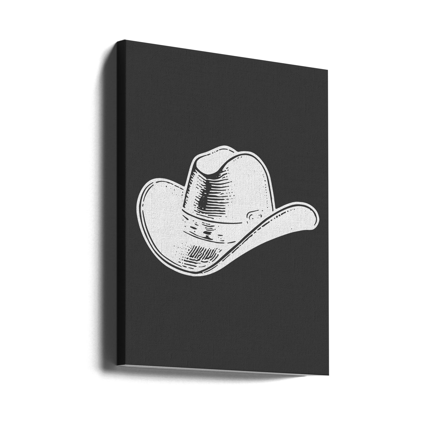 Chapeau de cowboy noir | Tableaux sur Toile