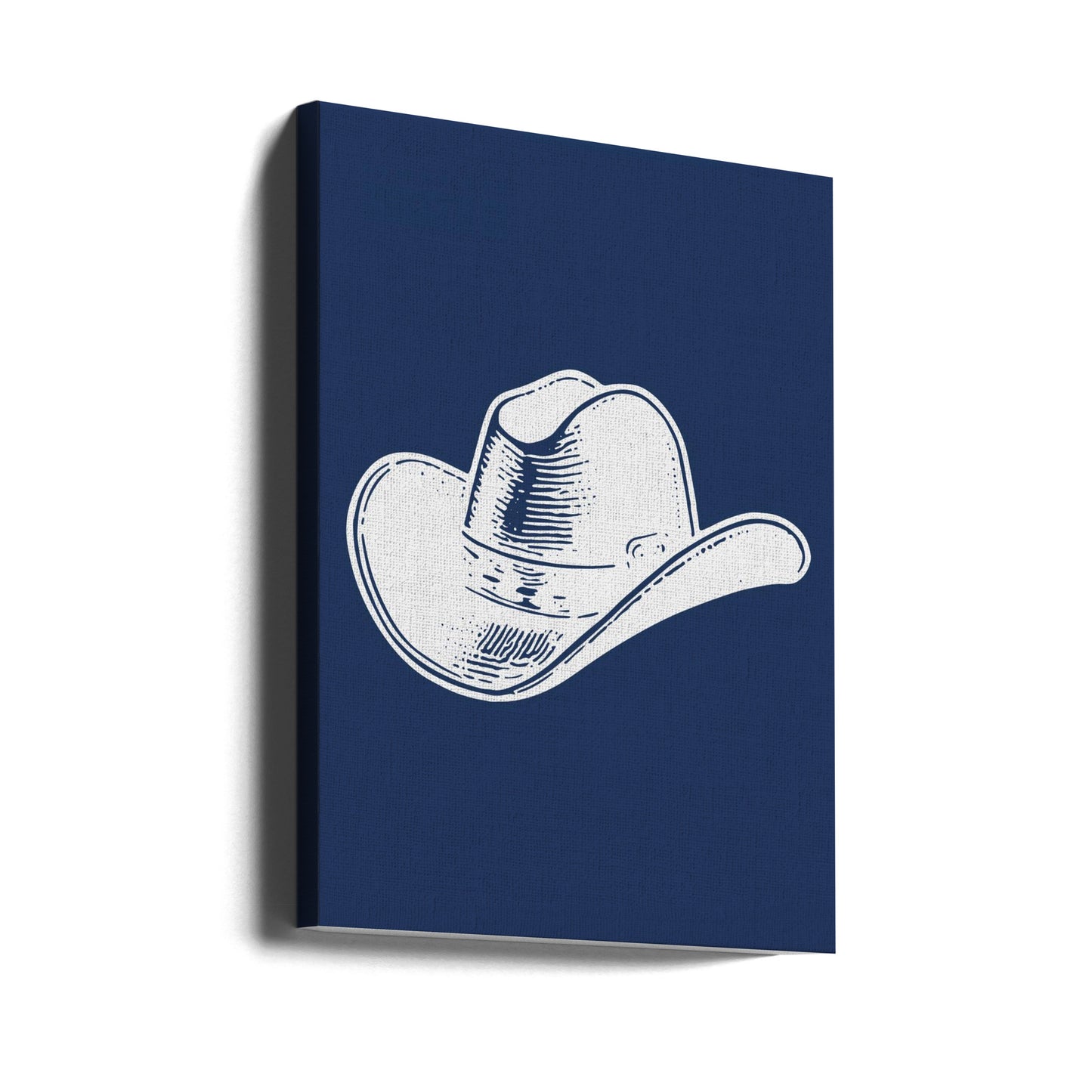 Chapeau de cowboy bleu marine | Tableaux sur Toile