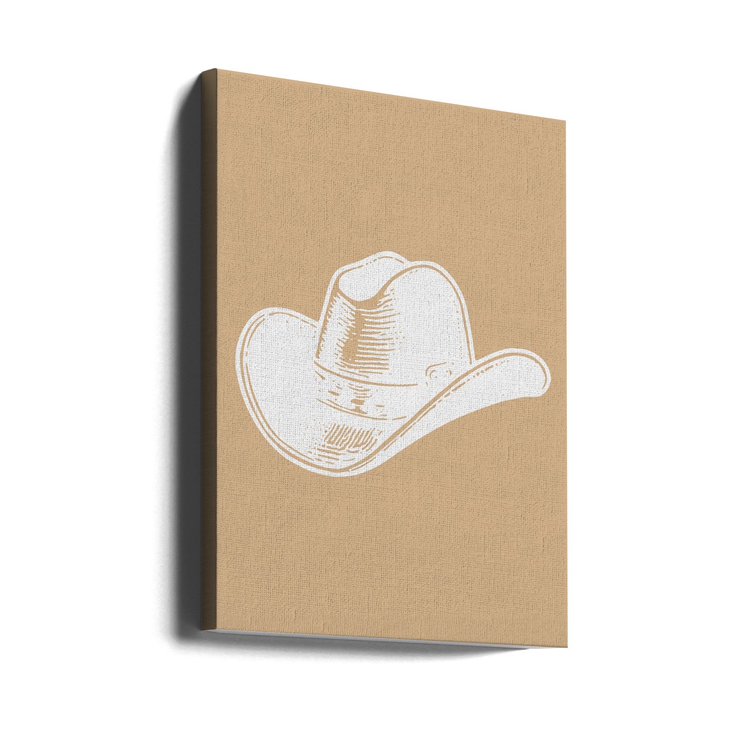 Neutral cowboyhat | Lærredsbilleder