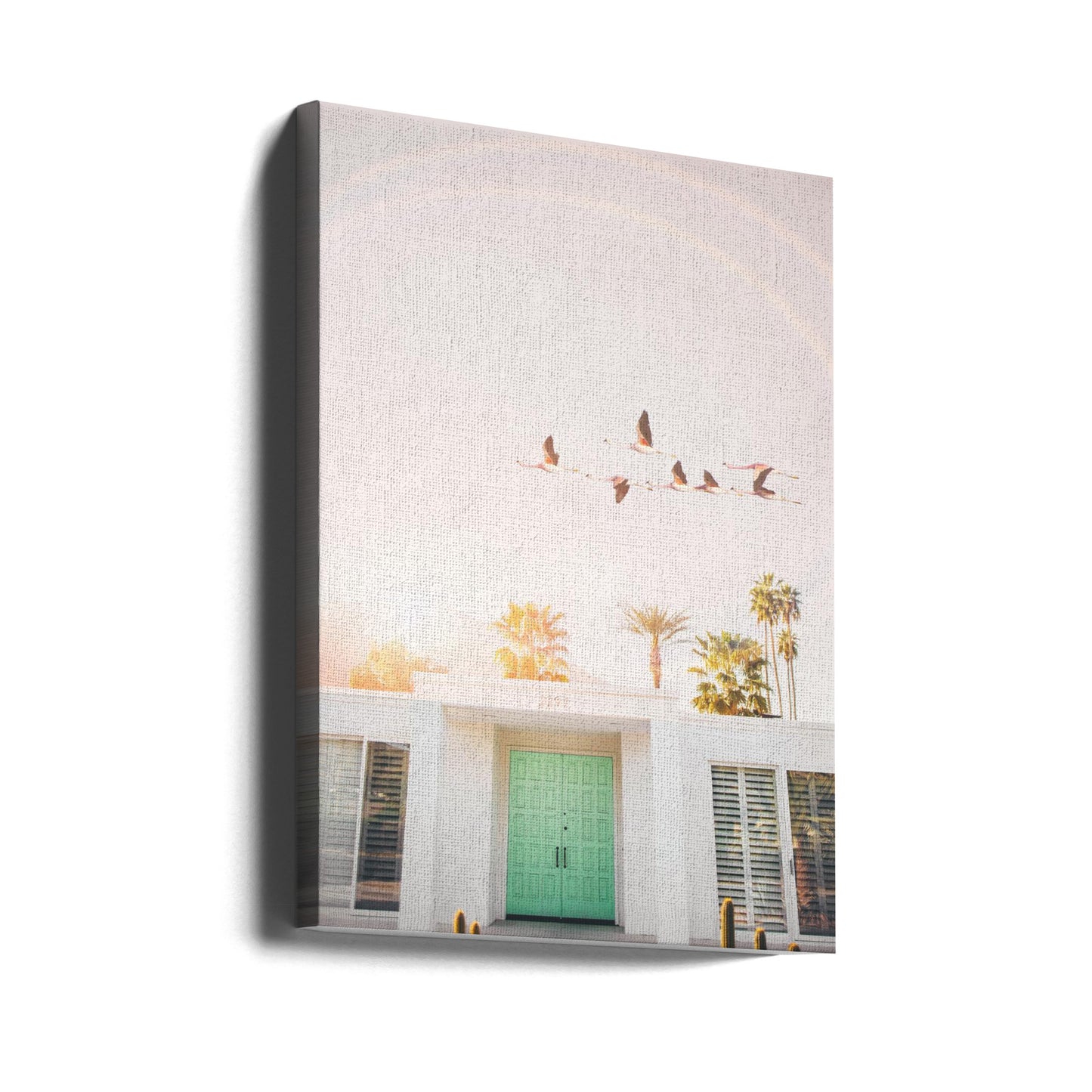 Flamingos i Palm Springs | Canvas