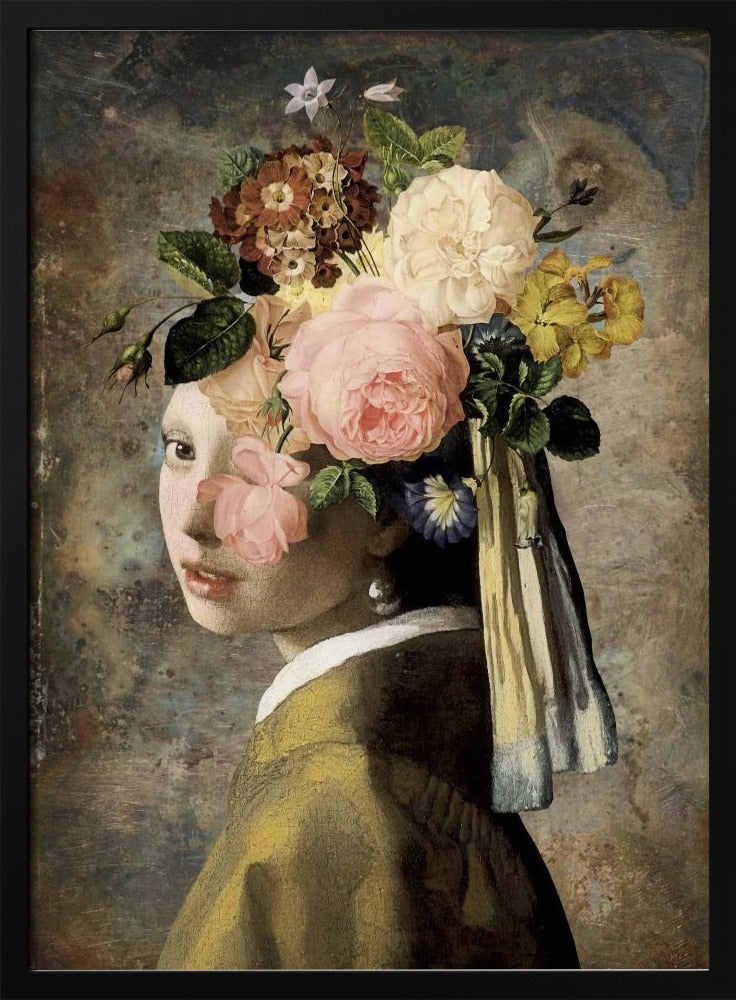 Girl with a Pearl Earring - the Metallic Edition | Poster
