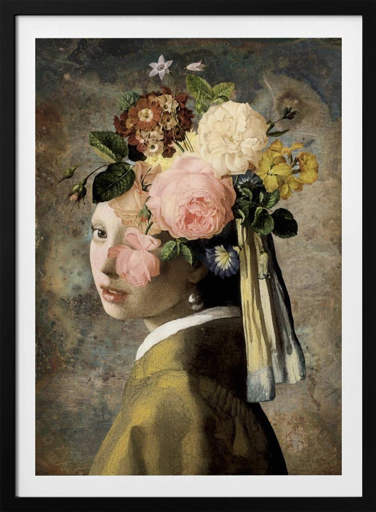 Girl with a Pearl Earring - the Metallic Edition | Poster