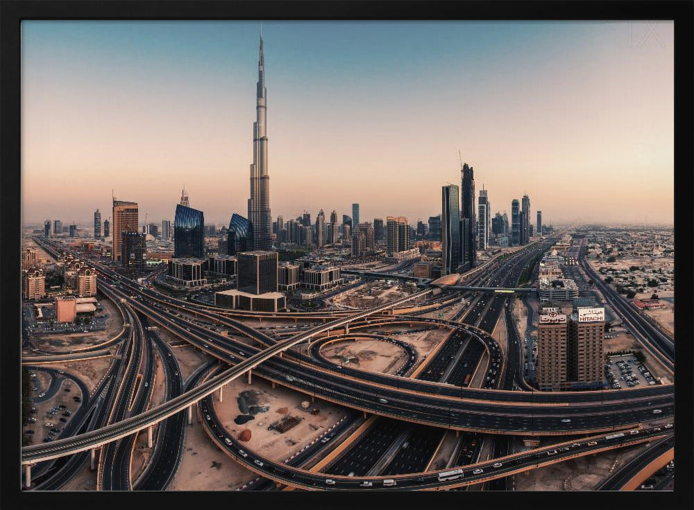 Panorama dello skyline di Dubai | Poster - Stampe d’Arte