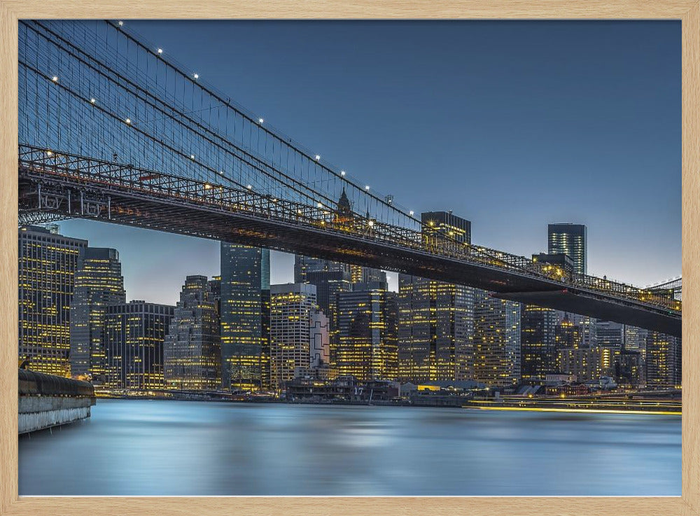 New York - Blå time over Manhattan | Plakater - Kunsttryk