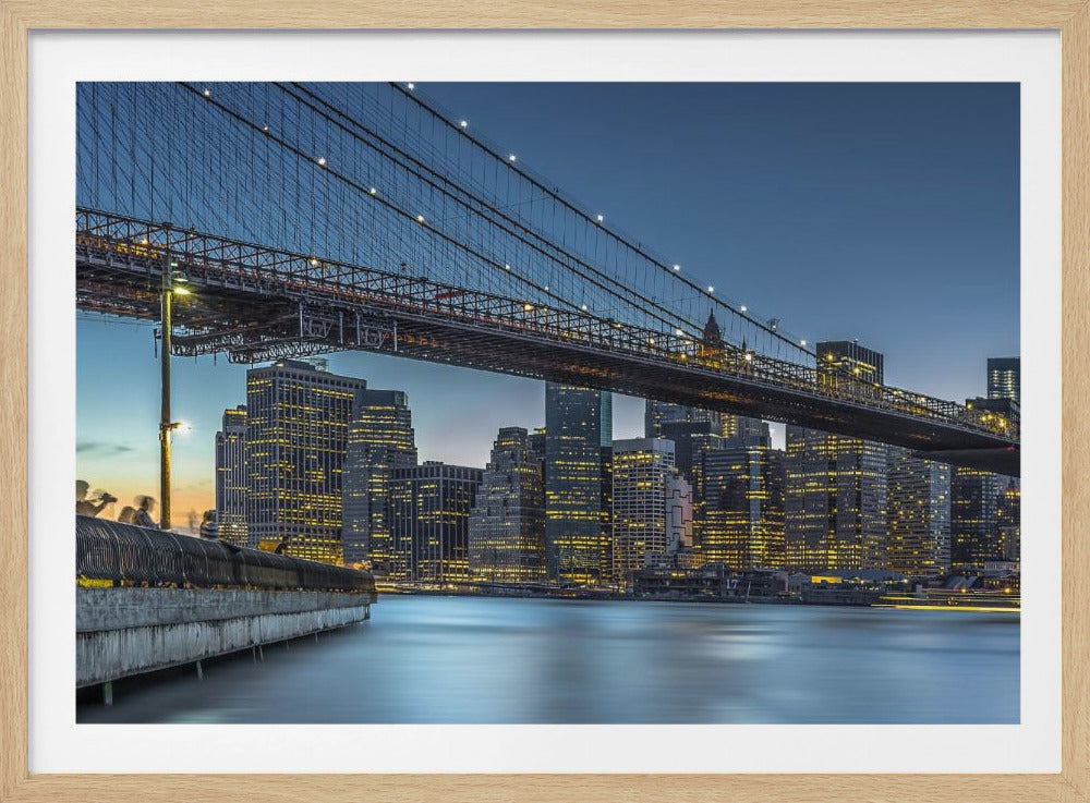 New York - Blå time over Manhattan | Plakater - Kunsttryk