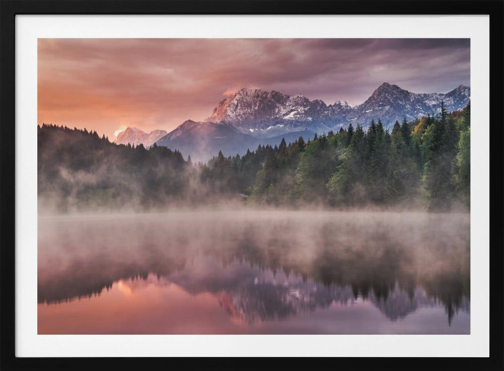 Amanecer en el lago | Posters - Impresiones de Arte