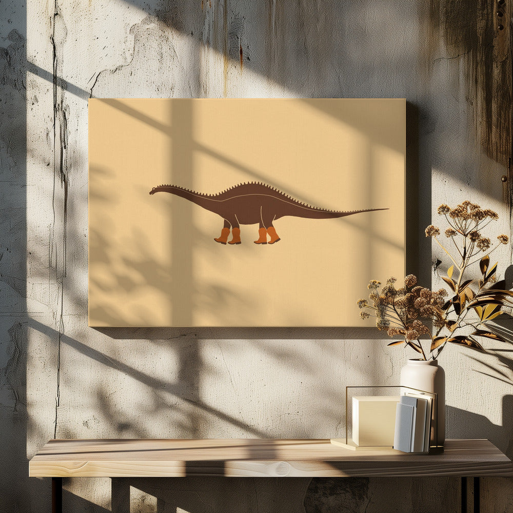 Rebbachisaurus Reba, cowgirl-dinosauren, tekstur | Lerretsbilder