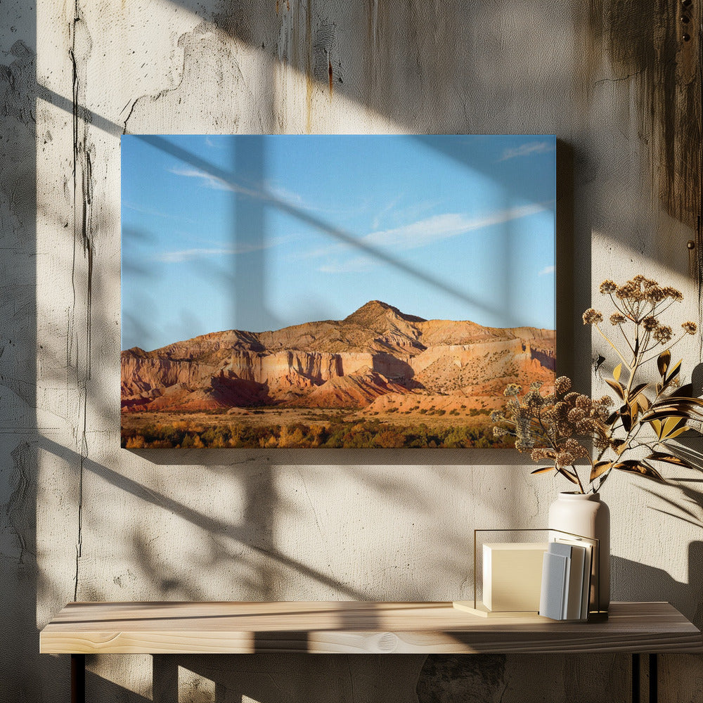 Coucher de soleil sur le ranch fantôme | Tableaux sur Toile