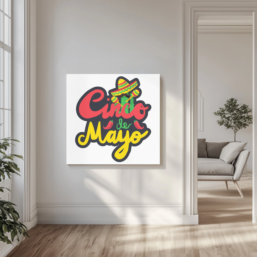 Sarjakuva Cinco de Mayo -taide | Canvastaulut