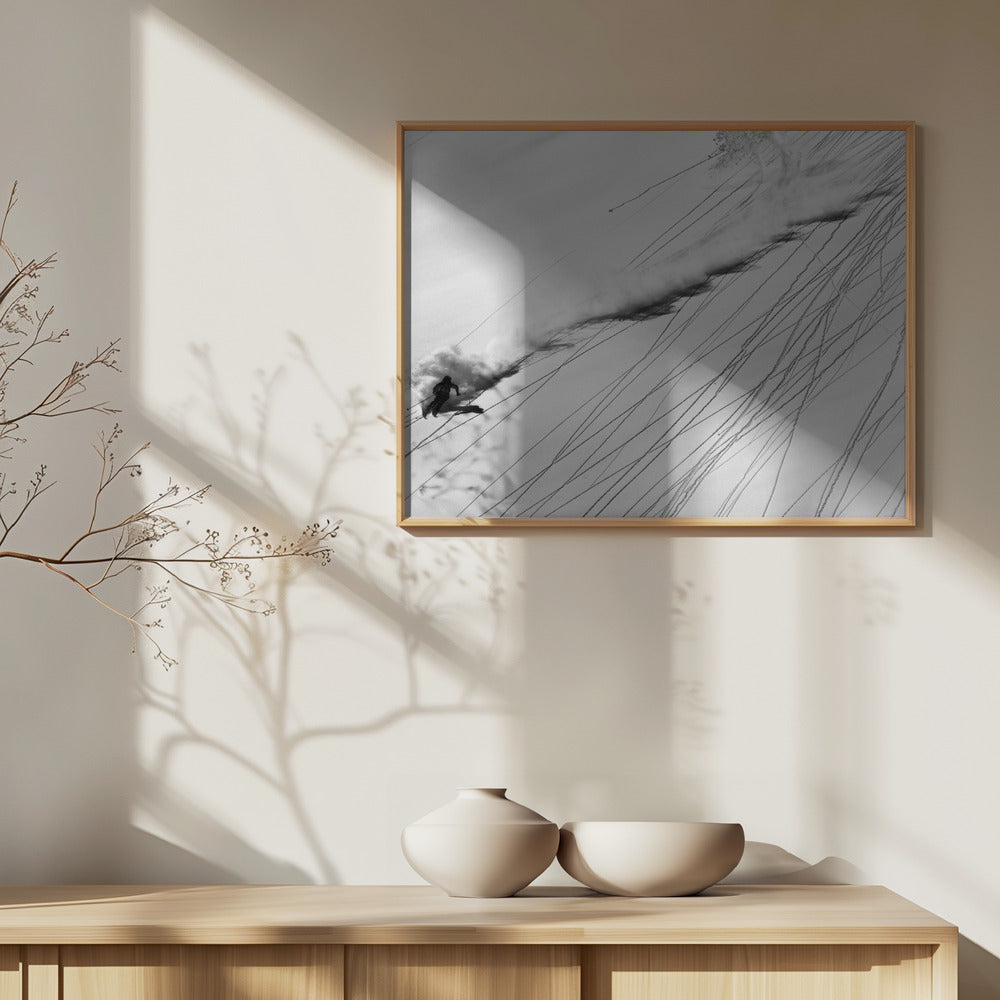 Ski en poudreuse | Posters - Affiche Artistique