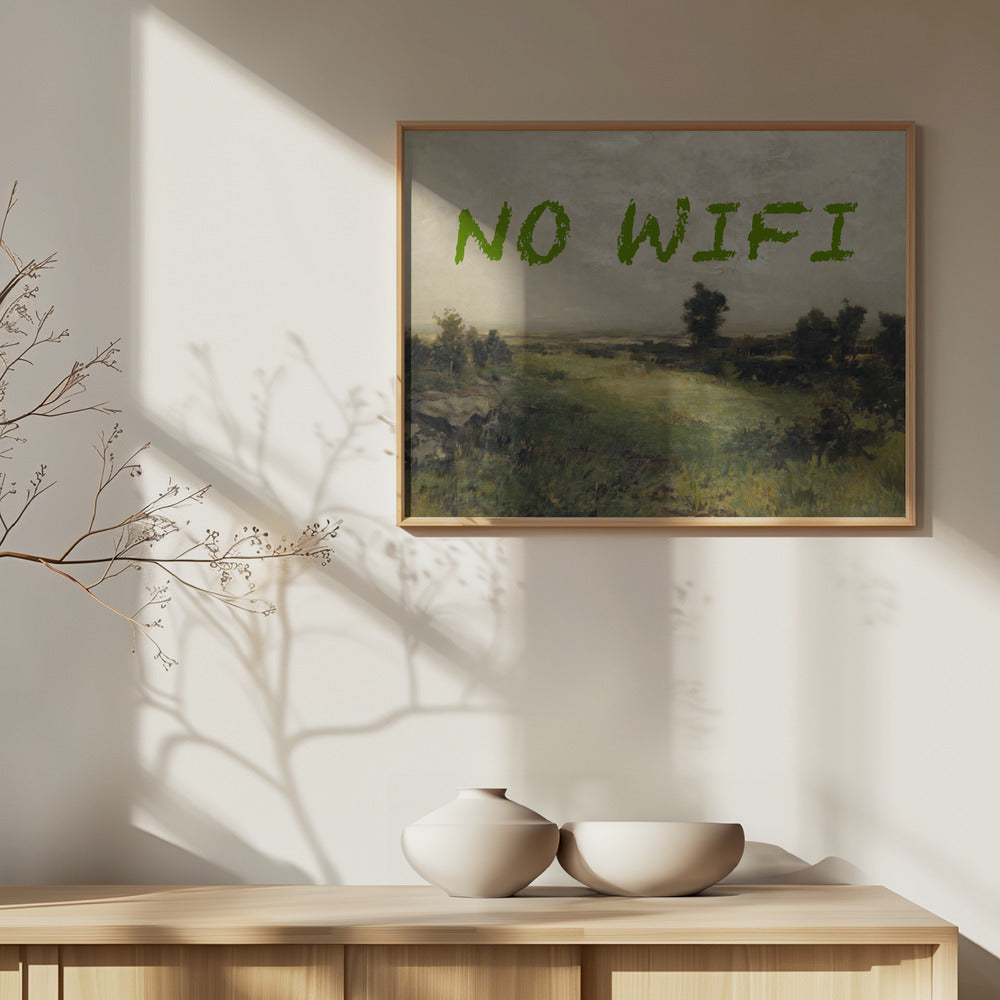 No WiFi / Oil Painting Landscape | Poster
