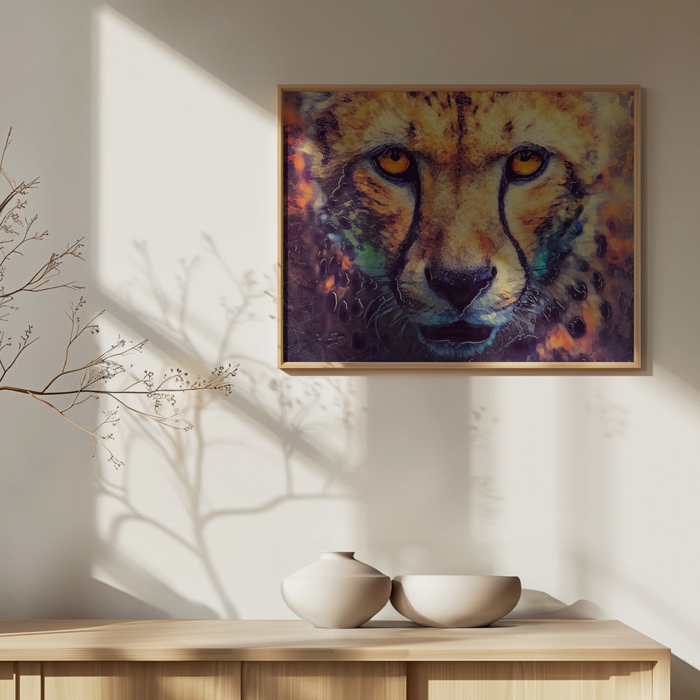 Djur Leopard Akvarell Djurkonst | Poster