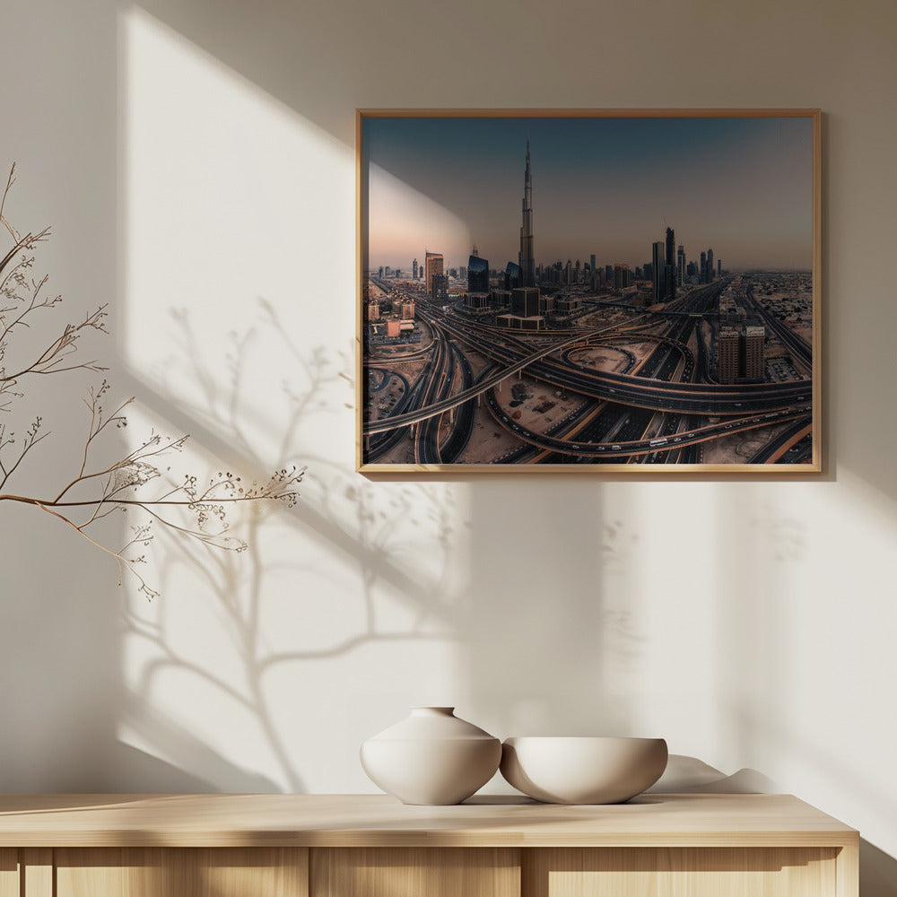 Panorama dello skyline di Dubai | Poster - Stampe d’Arte