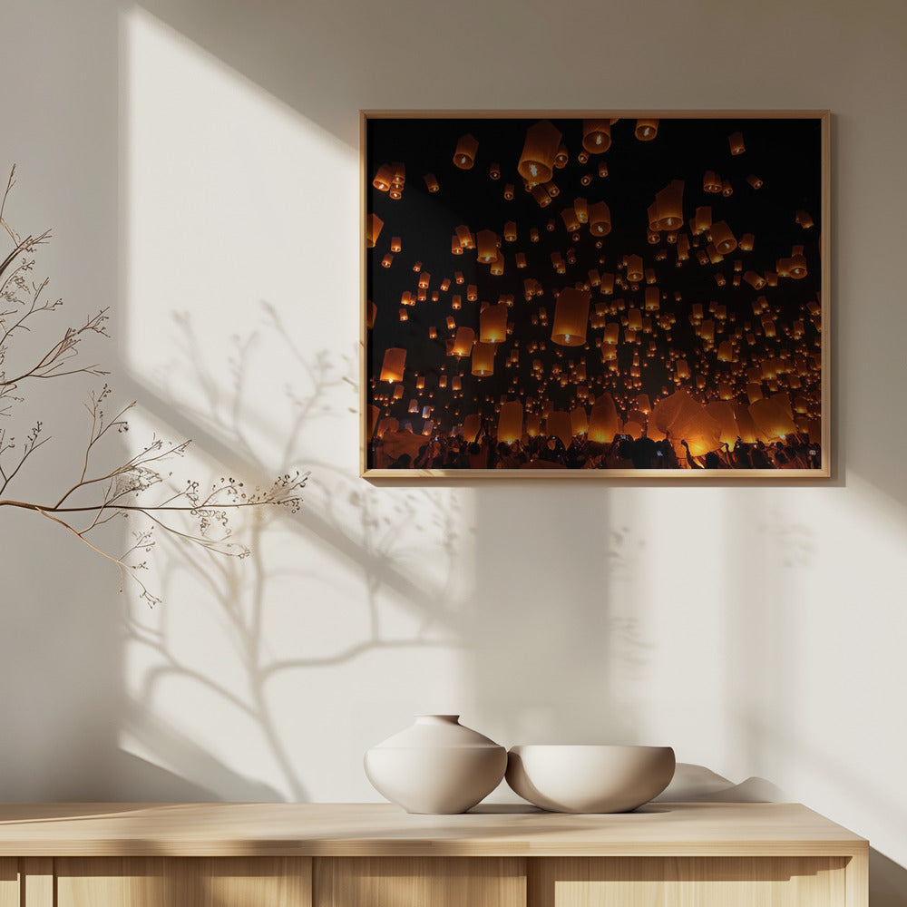 Linternas flotantes | Posters - Impresiones de Arte