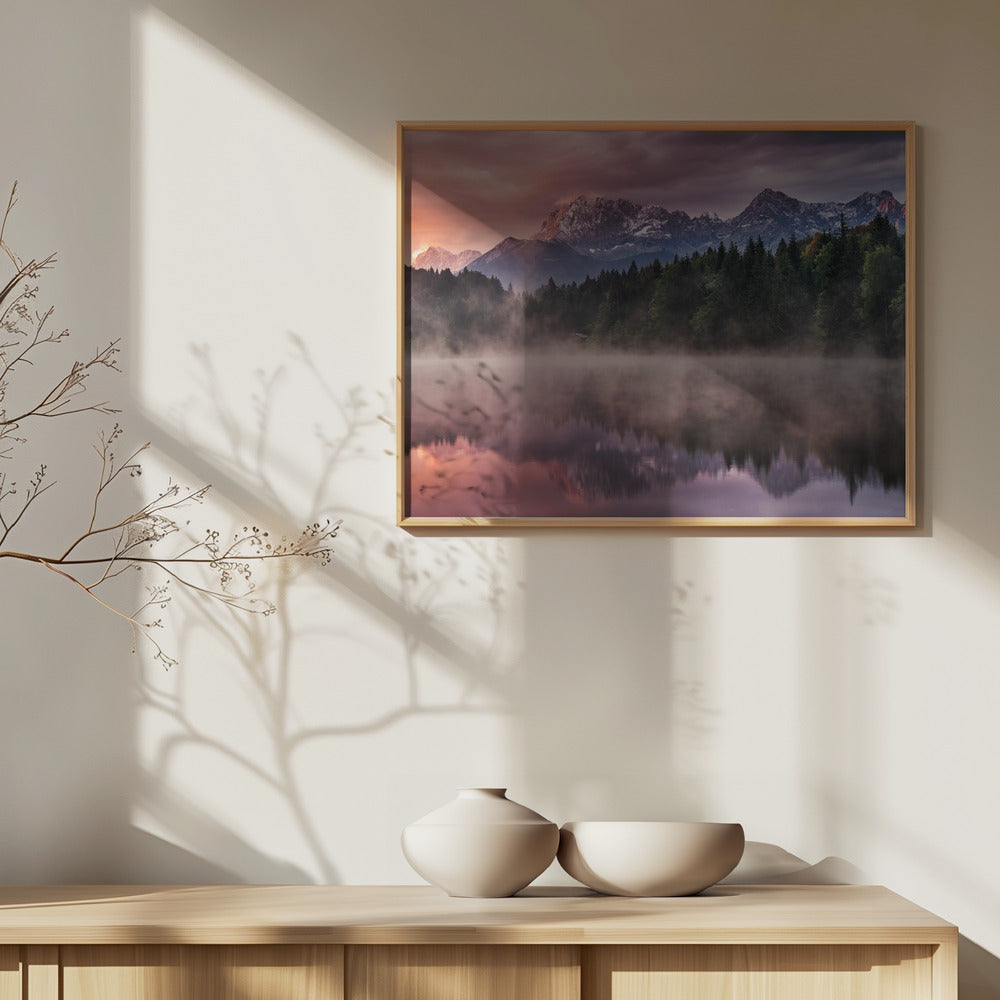 Amanecer en el lago | Posters - Impresiones de Arte