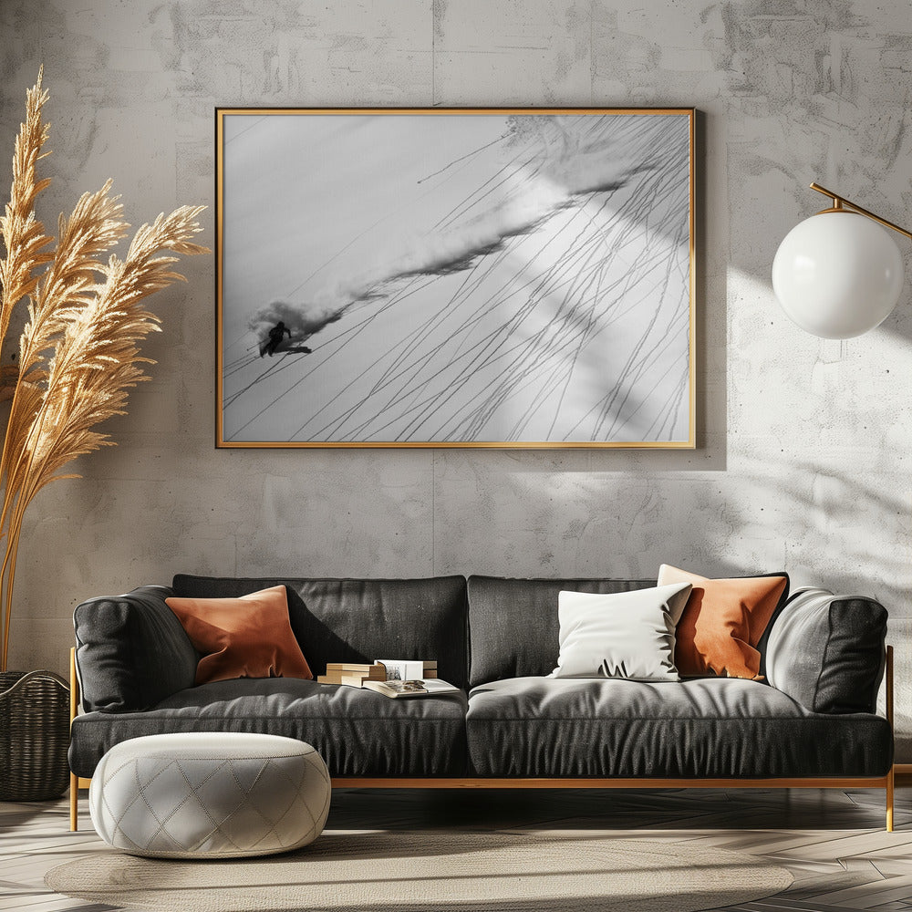 Ski en poudreuse | Posters - Affiche Artistique