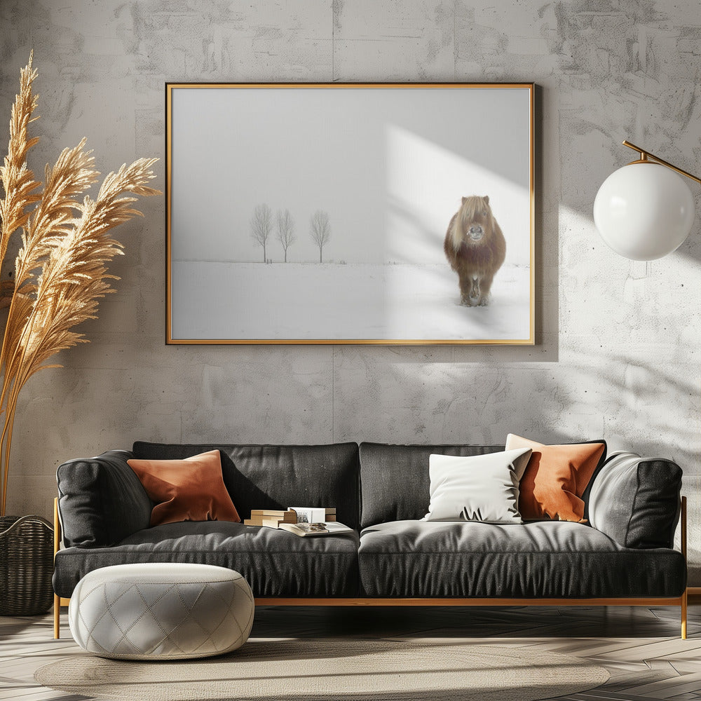 Das kalte Pony | Poster - Kunstdruck