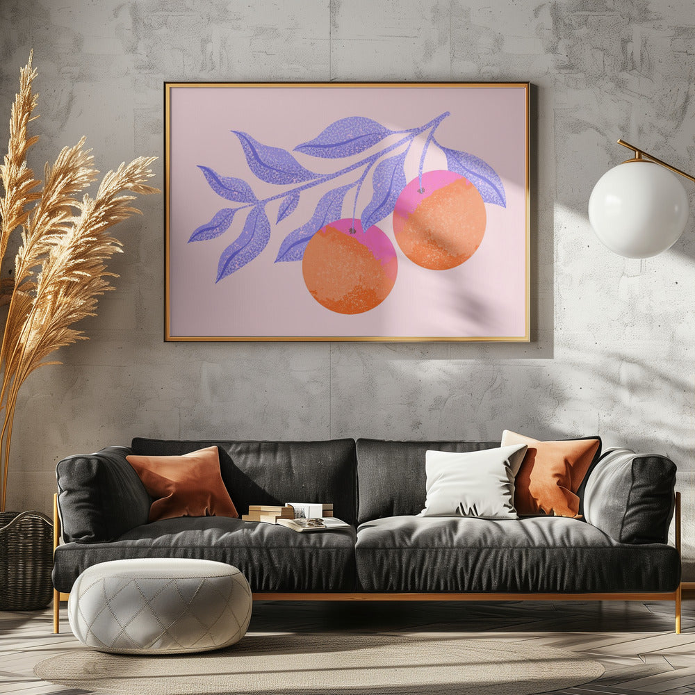 Abstract Orange Branch | Poster